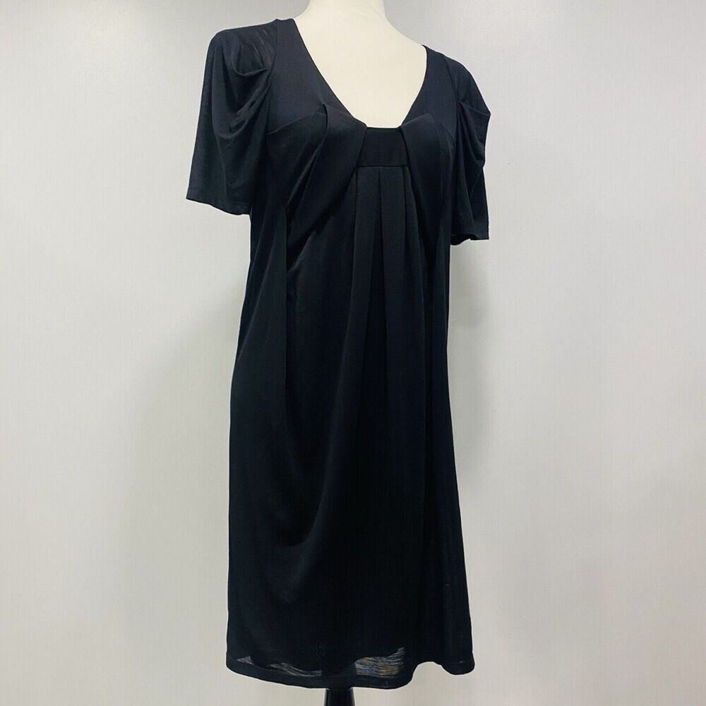 VTG VANESSA BRUNO S Black Shift Dress Wool Blend Portugal 1 Whimsigoth Romance